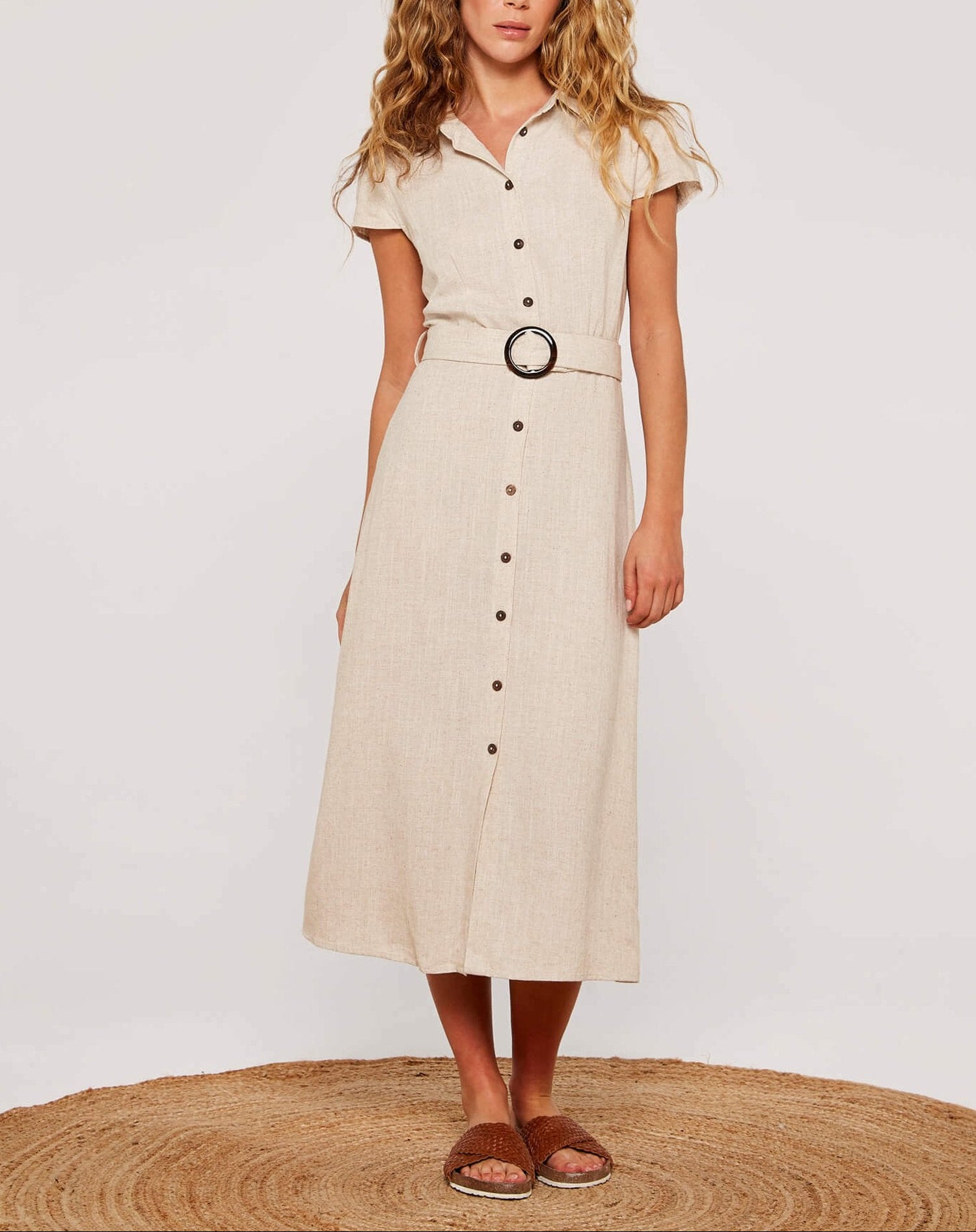 Vera Button Shirt Dress