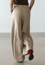 Loose Fit High-Waist Trousers