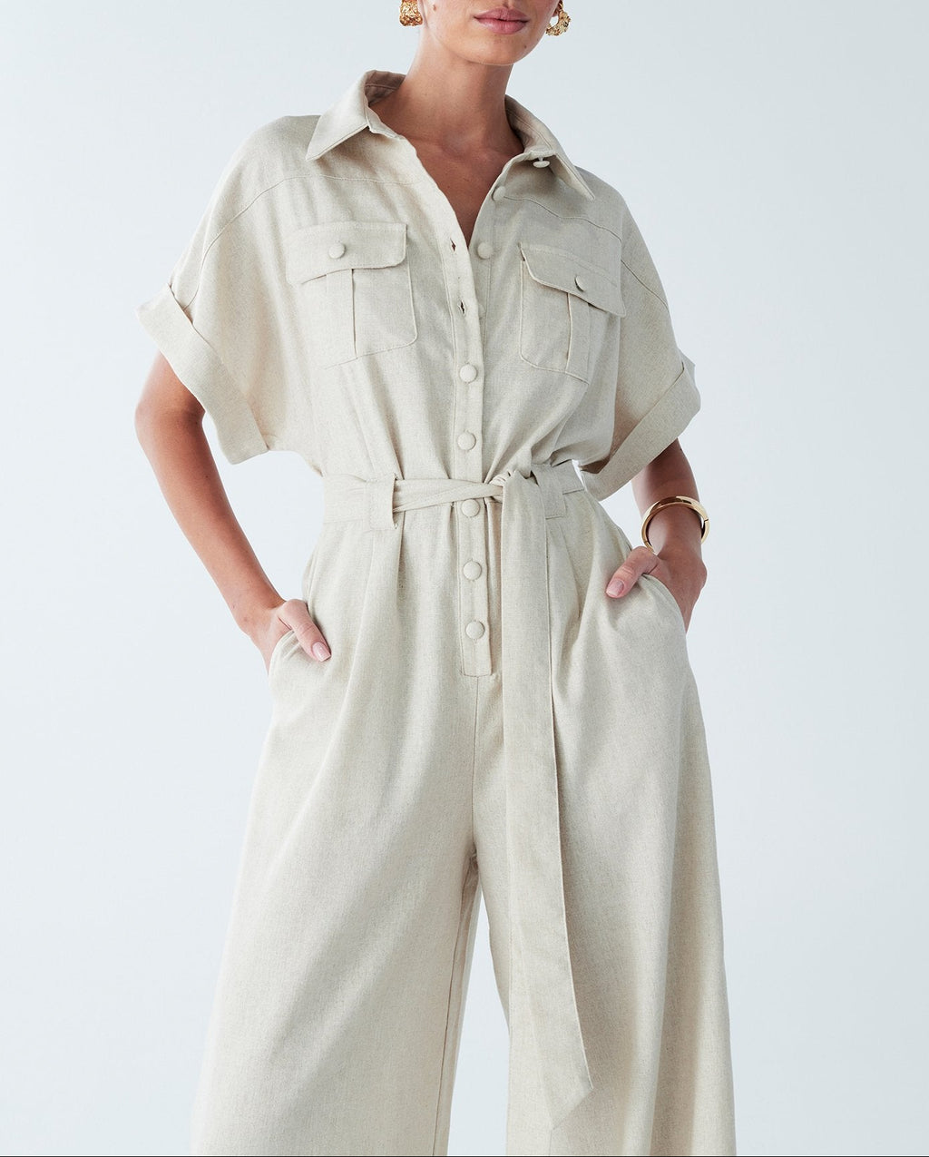 Aria Linen Jumpsuit