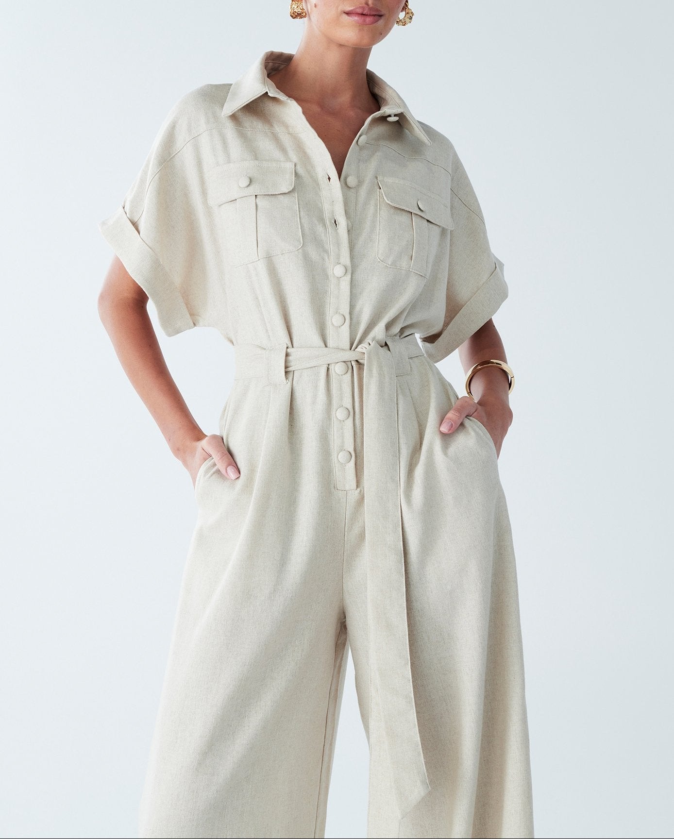 Aria Linen Jumpsuit