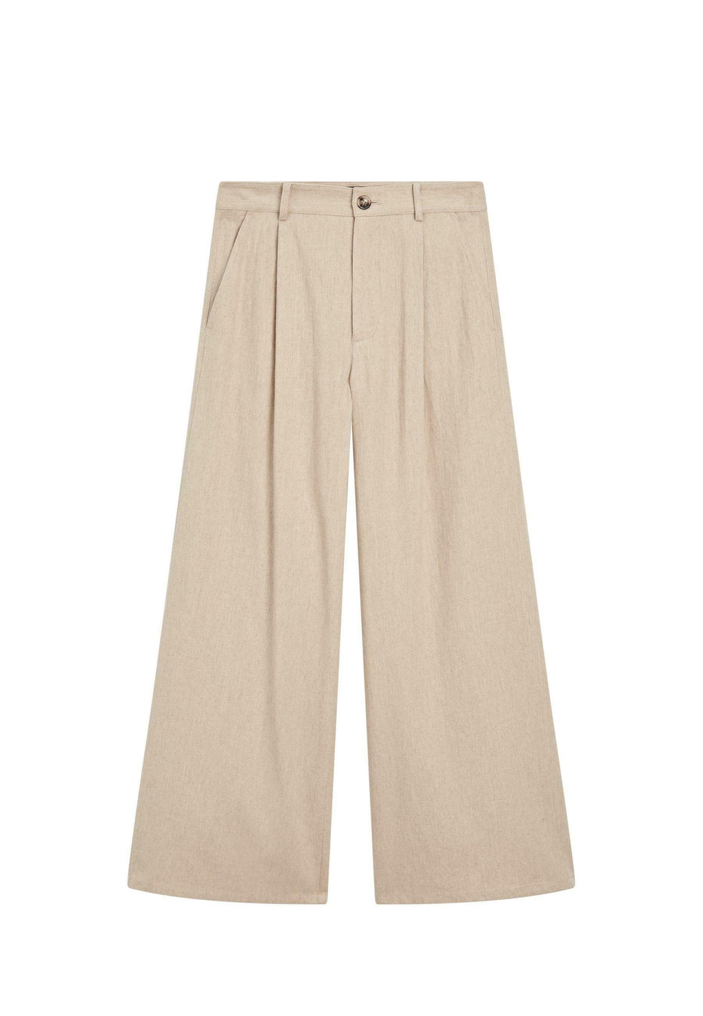 Loose Fit High-Waist Trousers