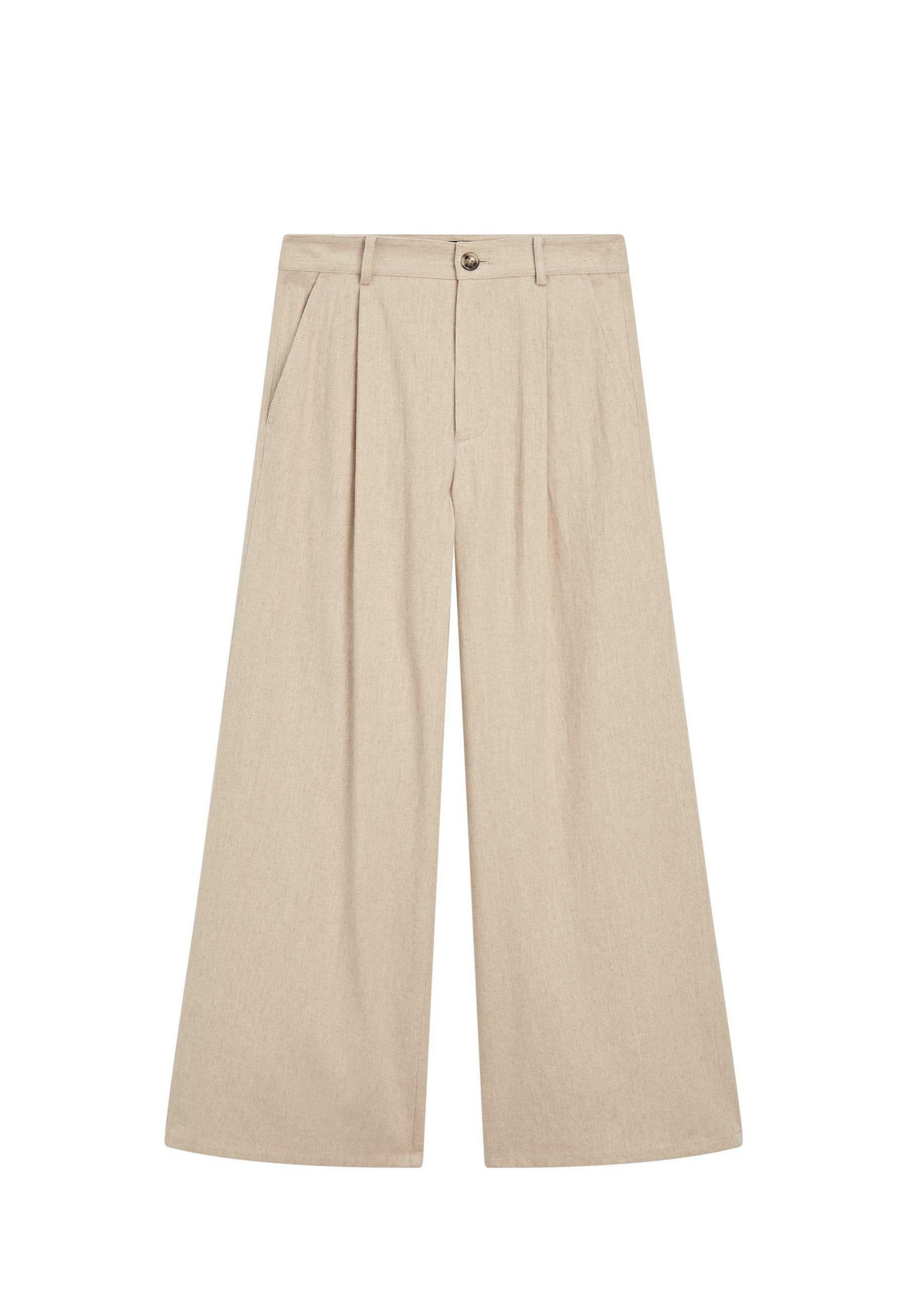 Loose Fit High-Waist Trousers