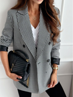 Celeste Houndstooth Blazer