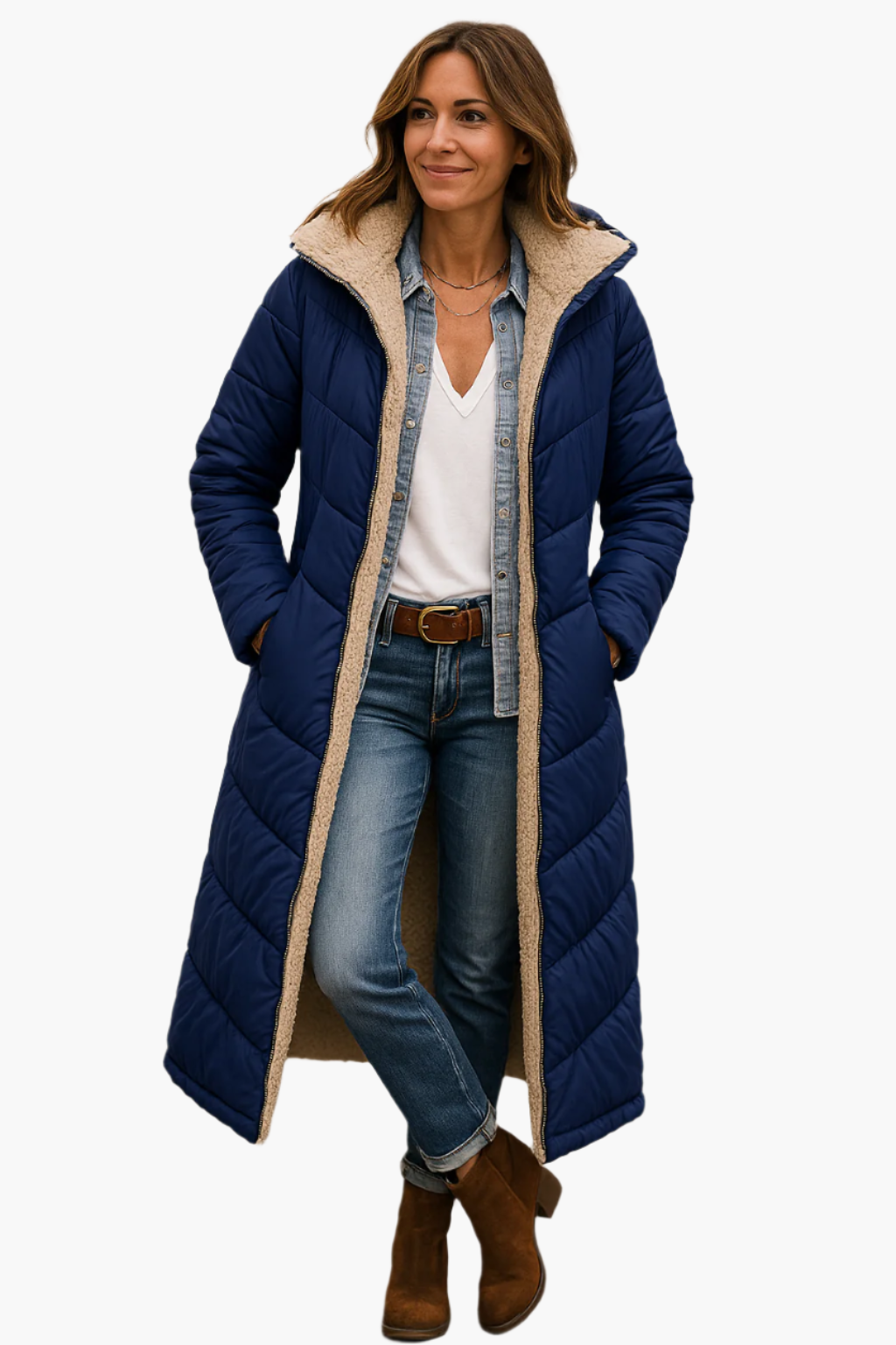 Elowen Hooded Quilted Coat