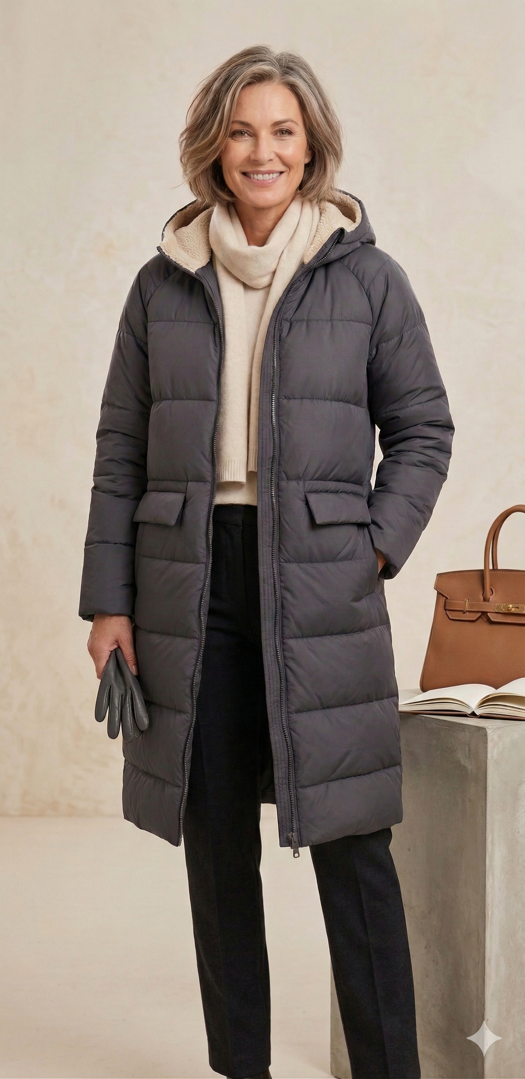 Elowen Hooded Quilted Coat