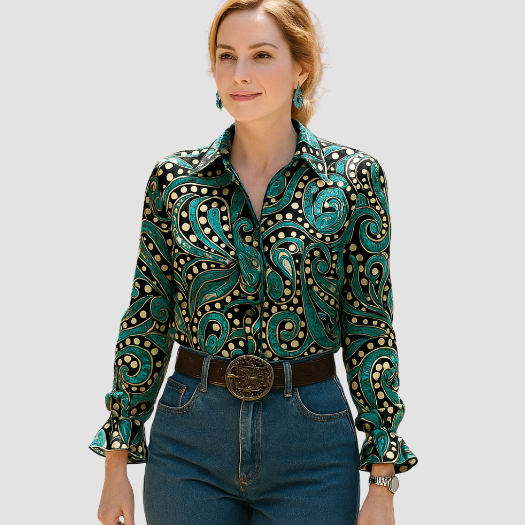 Selene Art Print Blouse