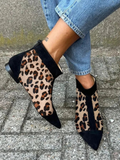 Freya Leopard-Print Ankle Boots