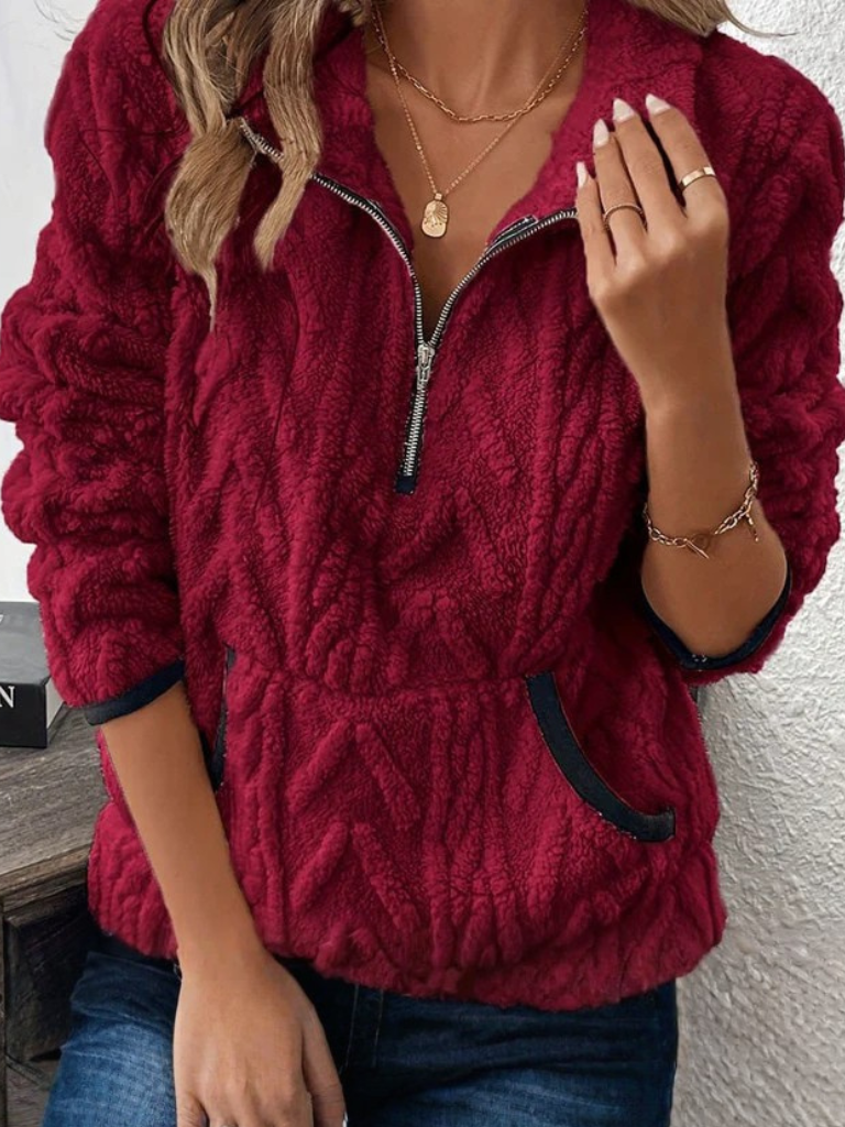 Dahlia Plush Half-Zip