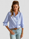 Rose Ruffle Blouse