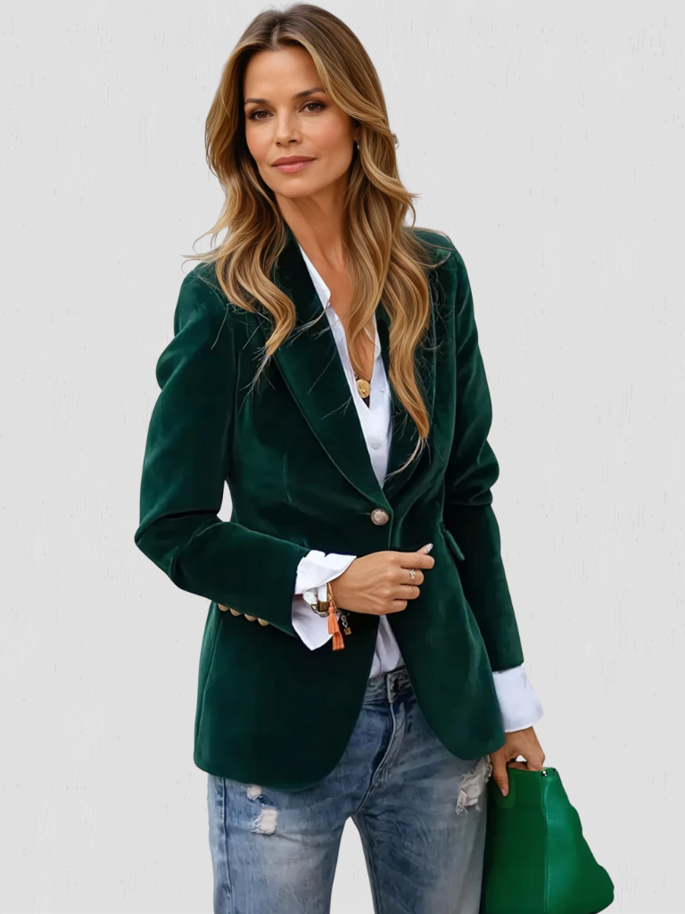Penelope Velvet Tailored Blazer