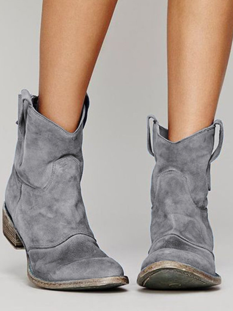 Delilah Faux Suede Ankle Boots