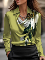 Melody Satin Drape Blouse