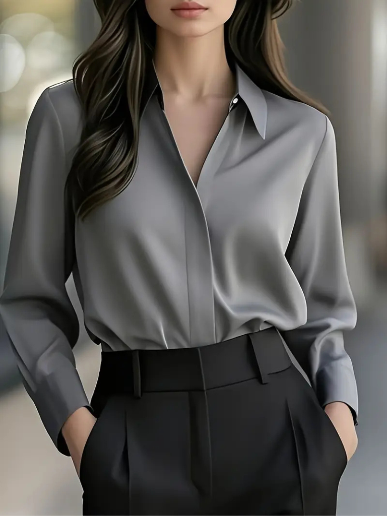 Marielle Luxe Satin Blouse