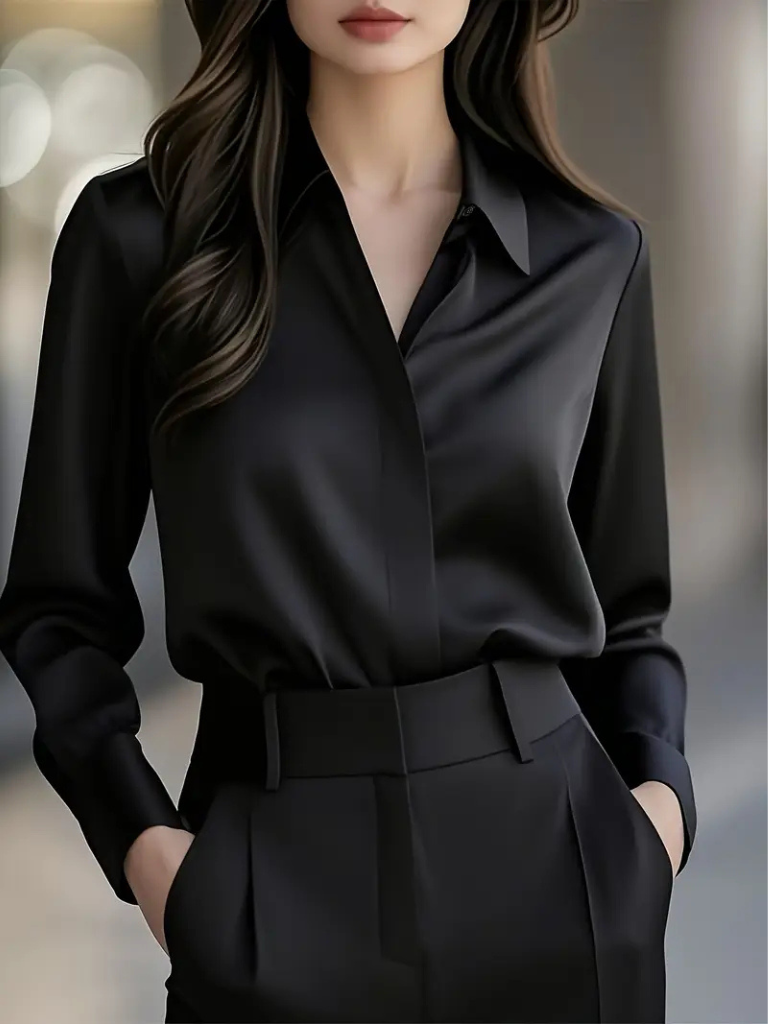 Marielle Luxe Satin Blouse