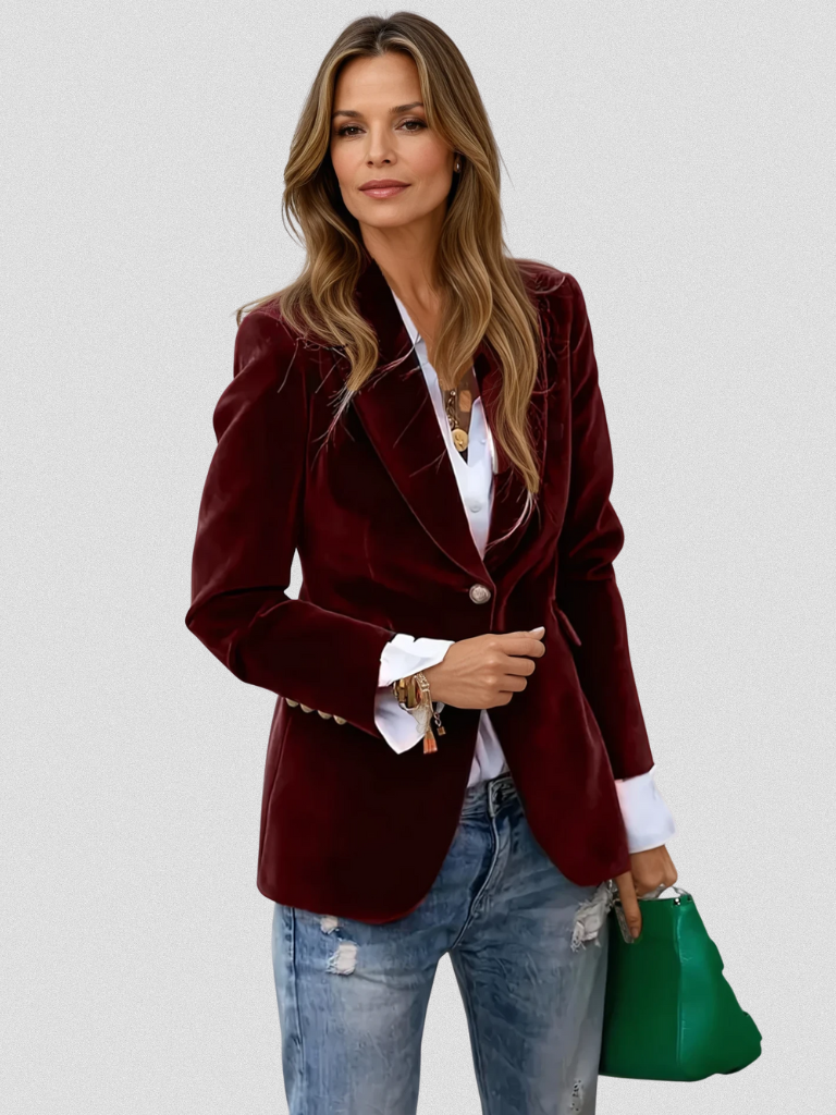 Penelope Velvet Tailored Blazer