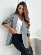 Celeste Houndstooth Blazer