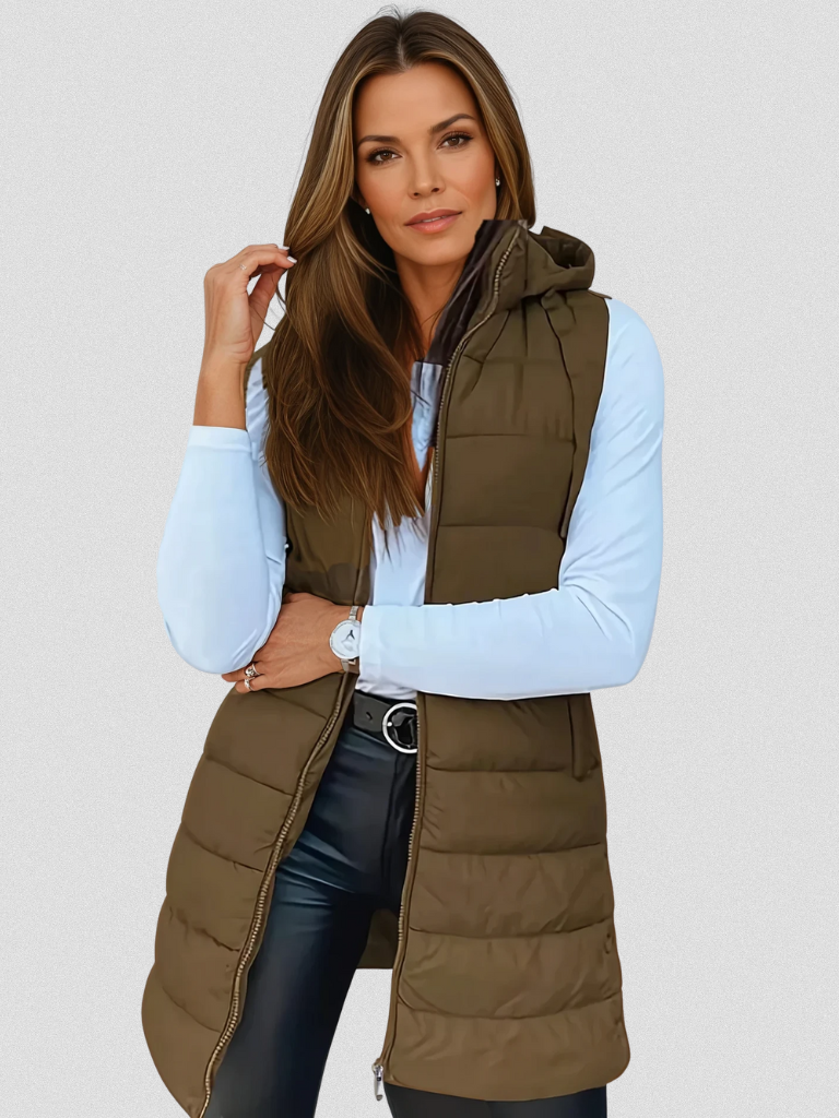 Nadia Hooded Puffer Vest