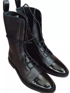 Elara Polished Lace-Up Boots