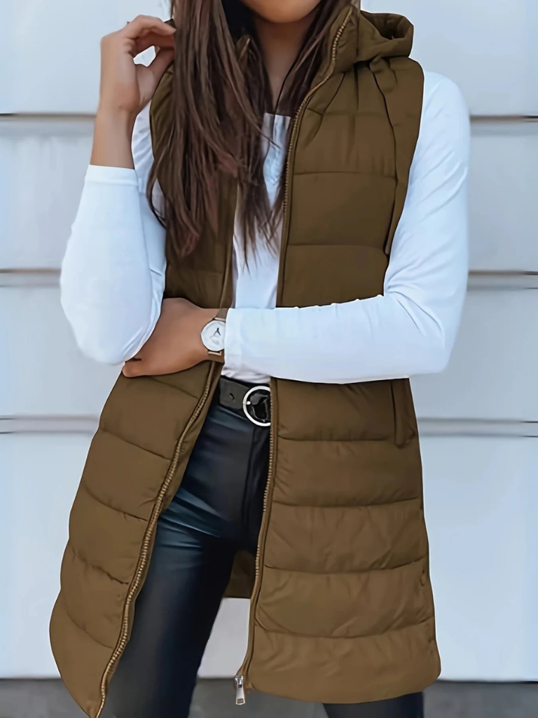 Nadia Hooded Puffer Vest