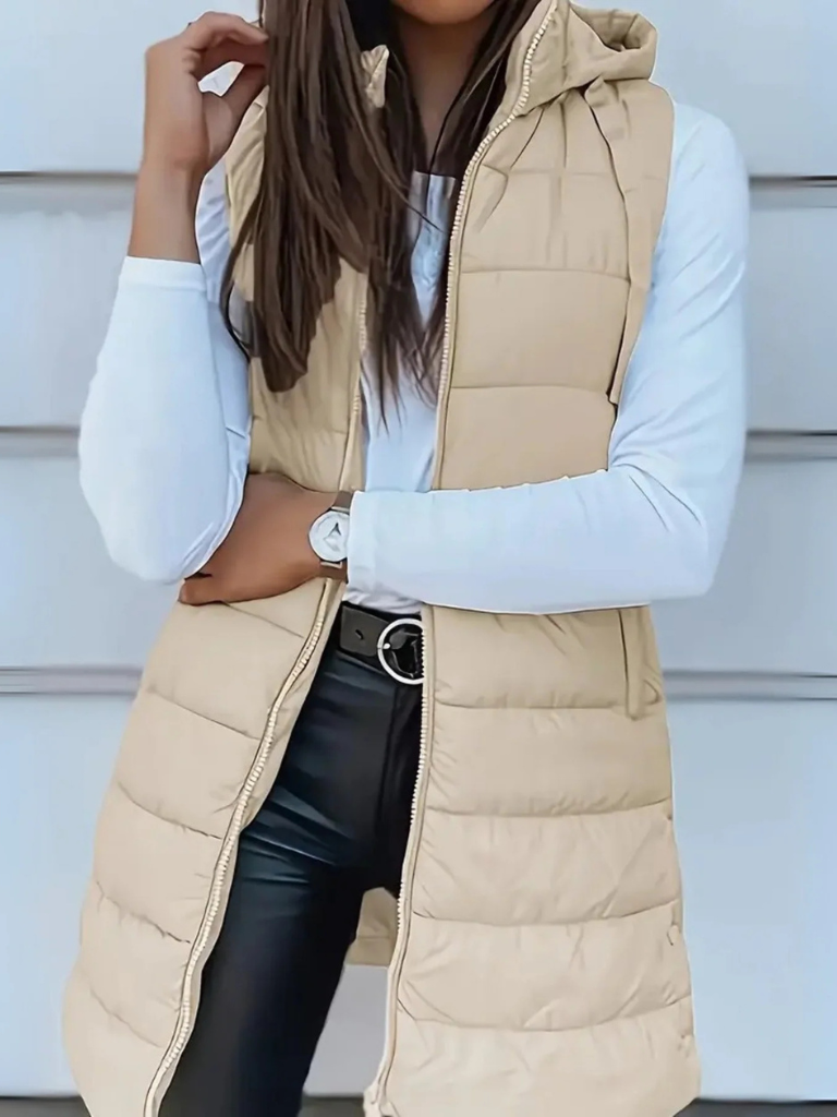 Nadia Hooded Puffer Vest