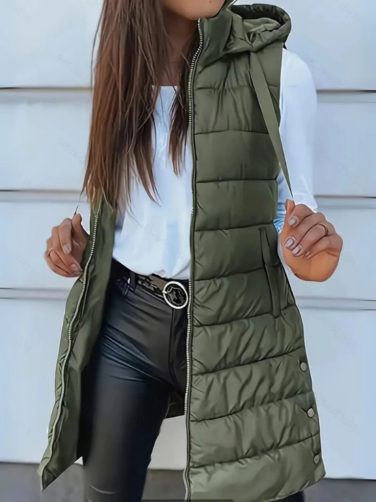 Nadia Hooded Puffer Vest