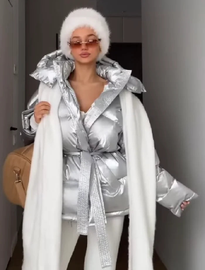 Midnight Gloss Padded Coat