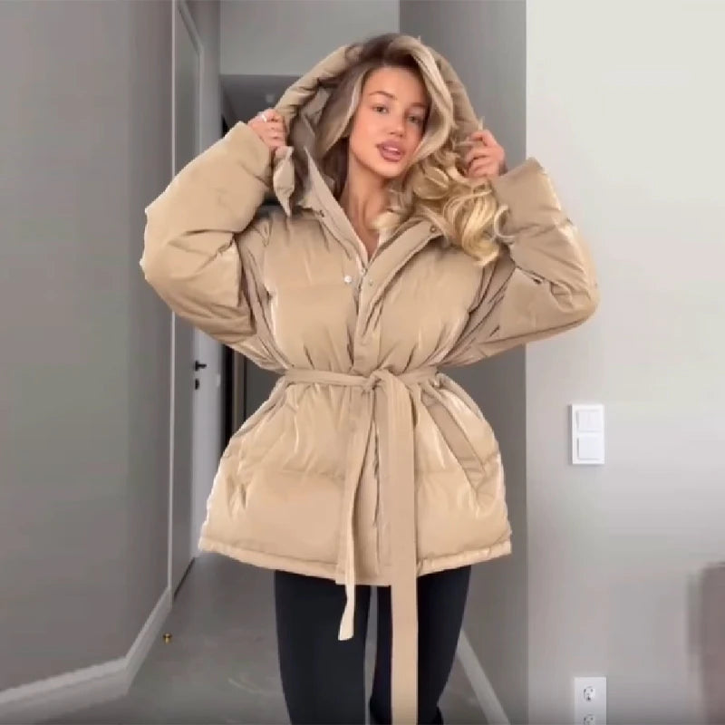 Midnight Gloss Padded Coat