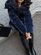 Midnight Gloss Padded Coat