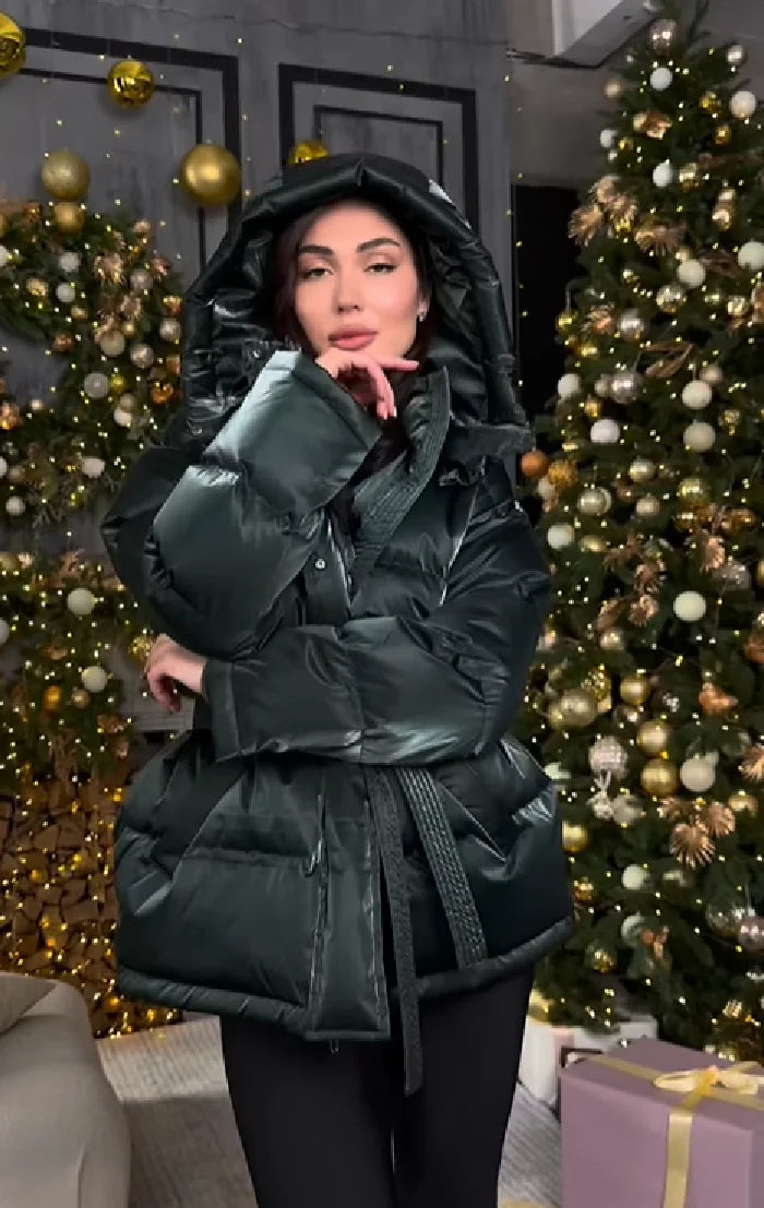 Midnight Gloss Padded Coat