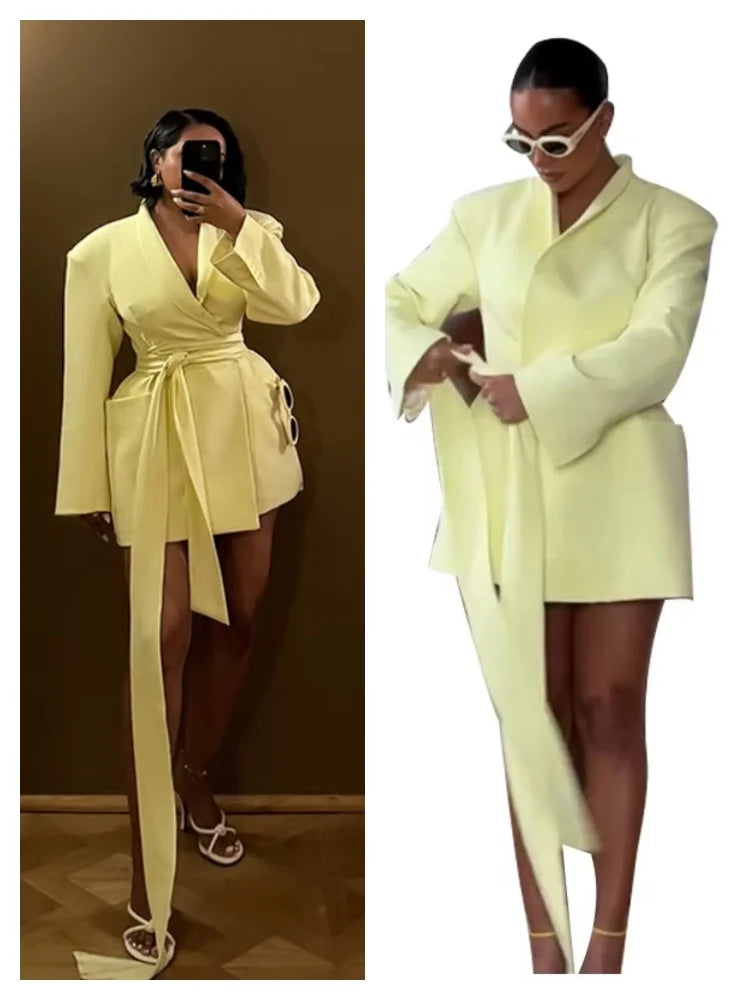 Isla Wrap Blazer Dress