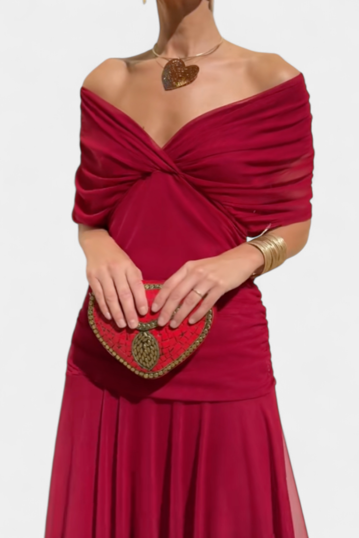 Soft Elegance V-Neck Dress