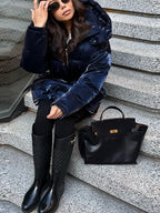 Midnight Gloss Padded Coat