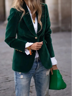 Penelope Velvet Tailored Blazer