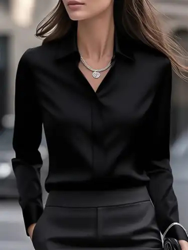 Marielle Luxe Satin Blouse