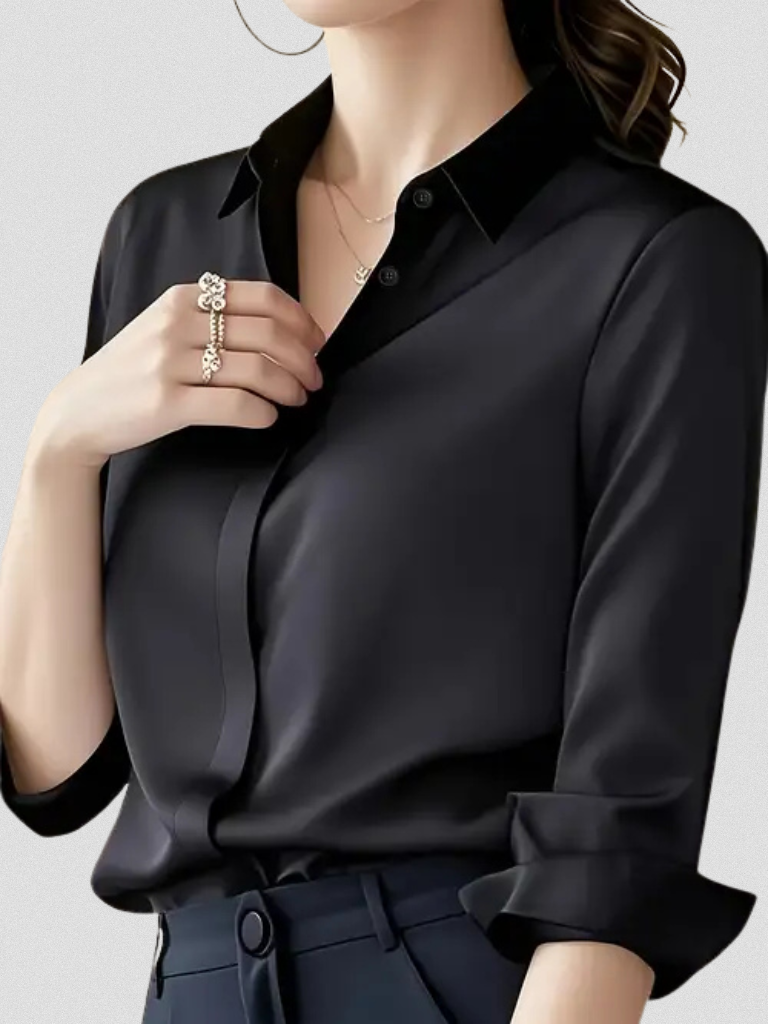 Marielle Luxe Satin Blouse