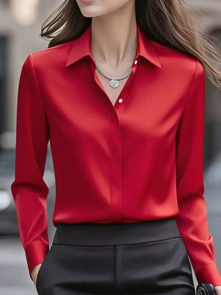 Marielle Luxe Satin Blouse