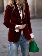 Penelope Velvet Tailored Blazer