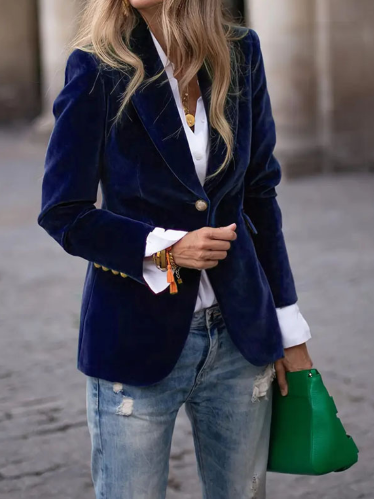 Penelope Velvet Tailored Blazer
