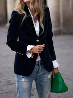 Penelope Velvet Tailored Blazer