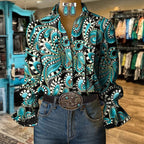 Selene Art Print Blouse