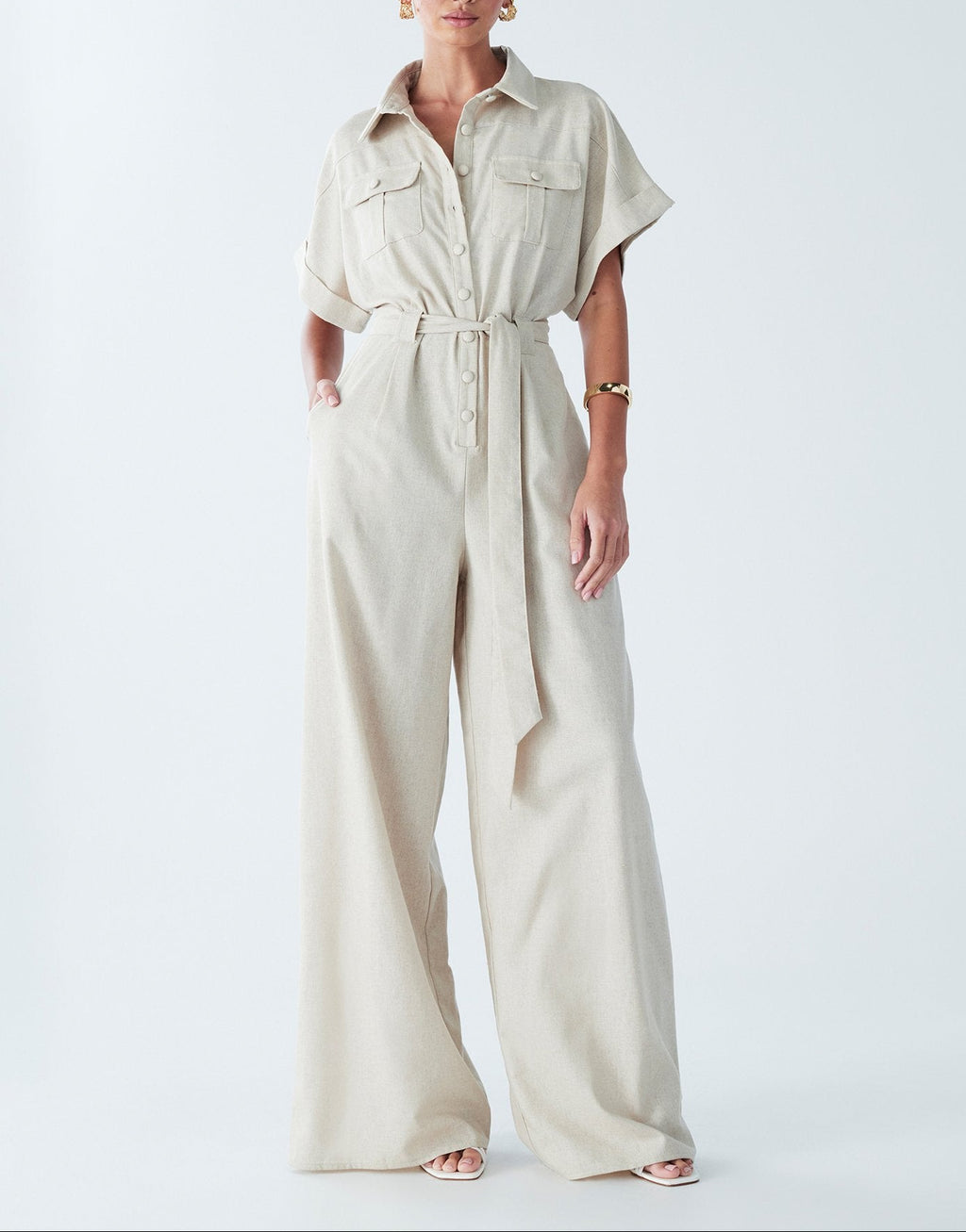 Aria Linen Jumpsuit