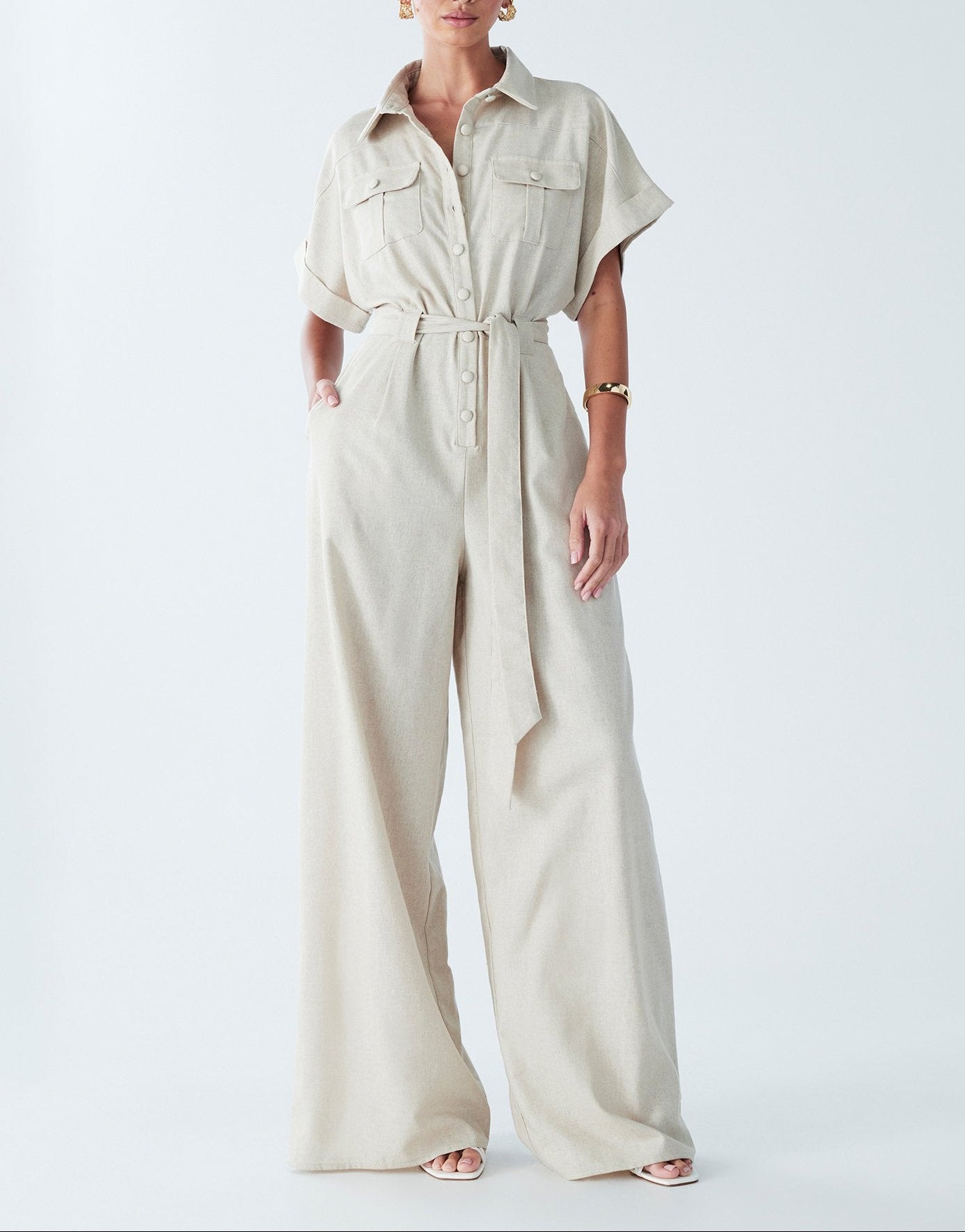 Aria Linen Jumpsuit