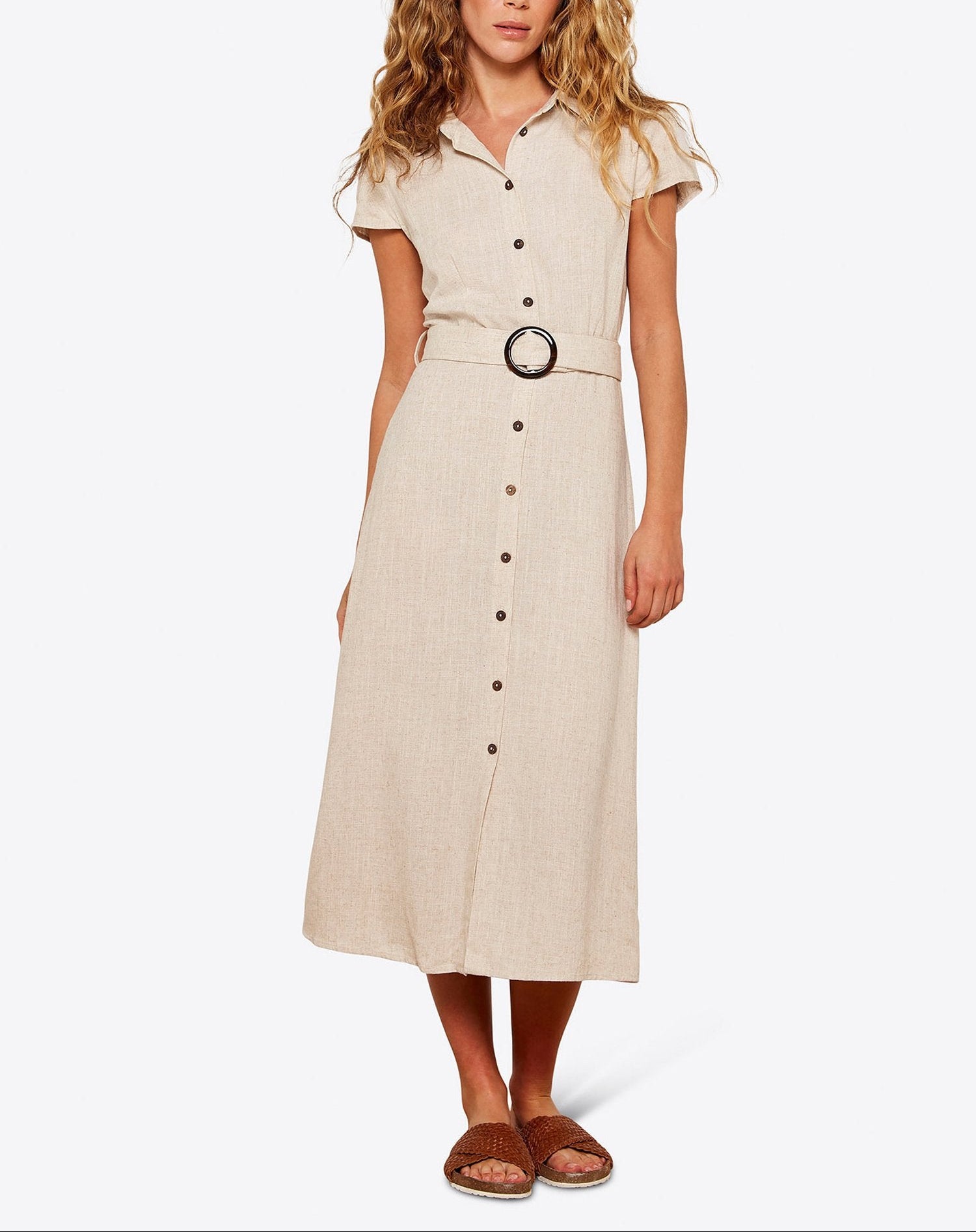 Vera Button Shirt Dress