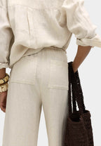 Isla Drawstring Wide Leg Trousers