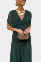 Soft Elegance V-Neck Dress