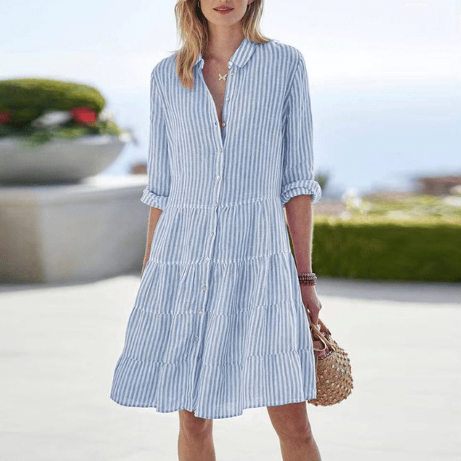 Casual Stripe Dress
