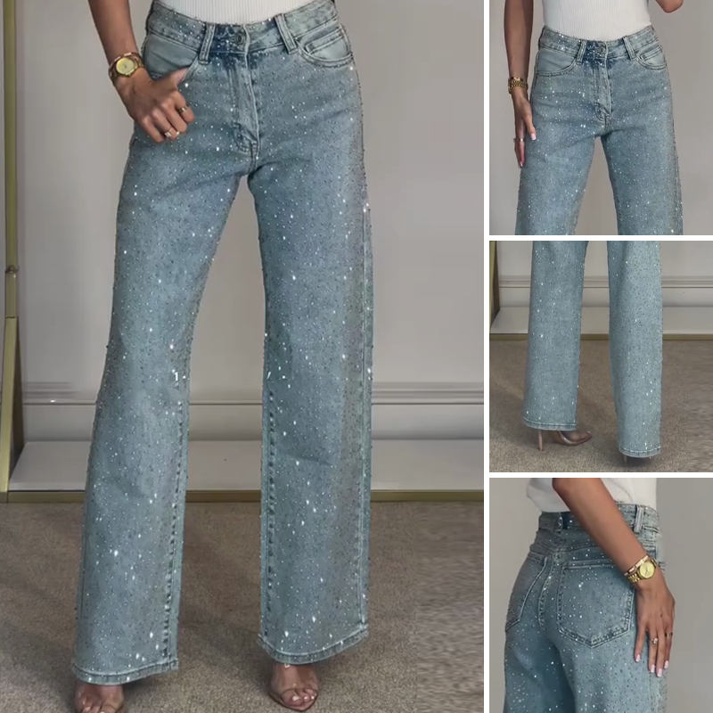 Lorelei Crystal Straight Jeans
